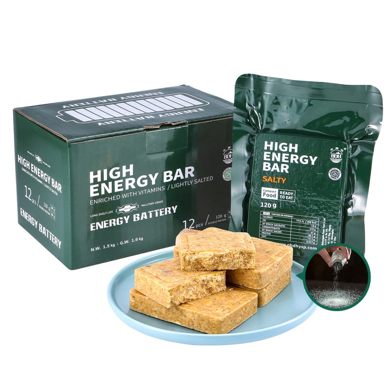 BDH Emergency Food Ration Bars, Pepper Flavor Survival Tabs Supply for Outdoor Camping Emergency Snowstorm Earthquake Disaster Preparedness Kit With Long Self Life - Image 1